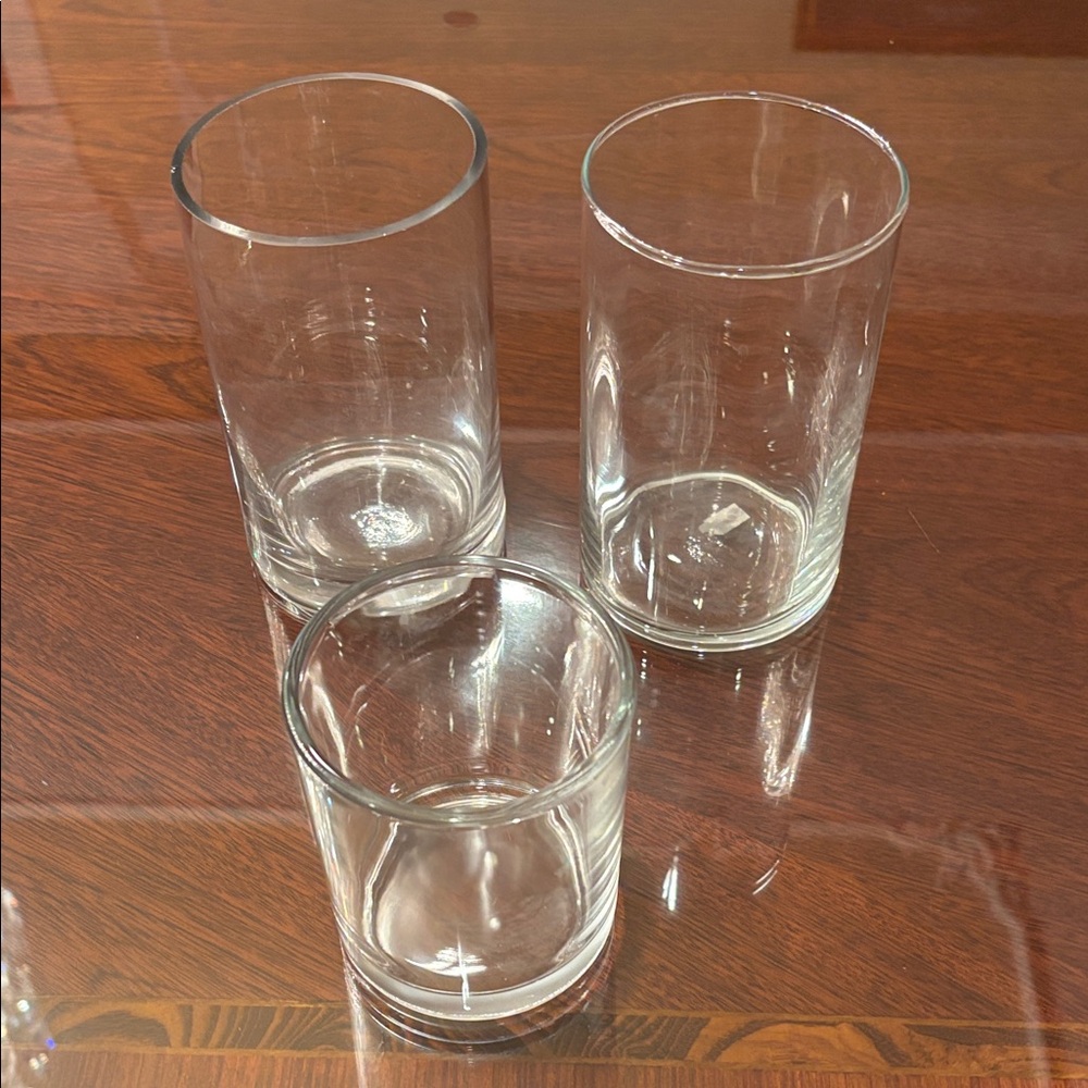 Clear Glass Tumbler Set